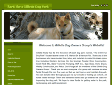 Tablet Screenshot of gillettedogpark.com